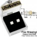6mm E060Q Gold Forever Gold Cubic Zirconia Square Earrings In Asst Sizes 106425-E060Q Gold